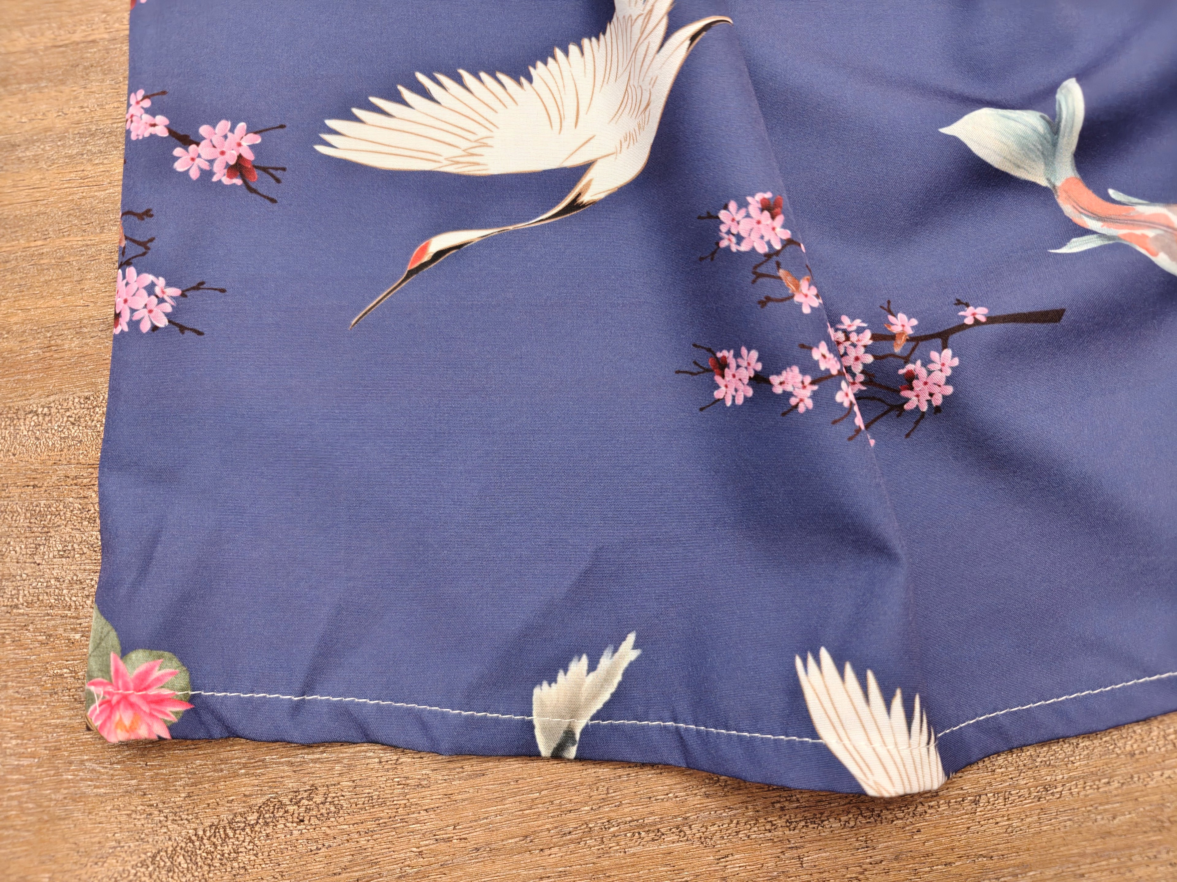 Cranes, Koi and Cherry Blossoms Women's Off The Shoulder Top "Sakura Dreams" - For summer date nights