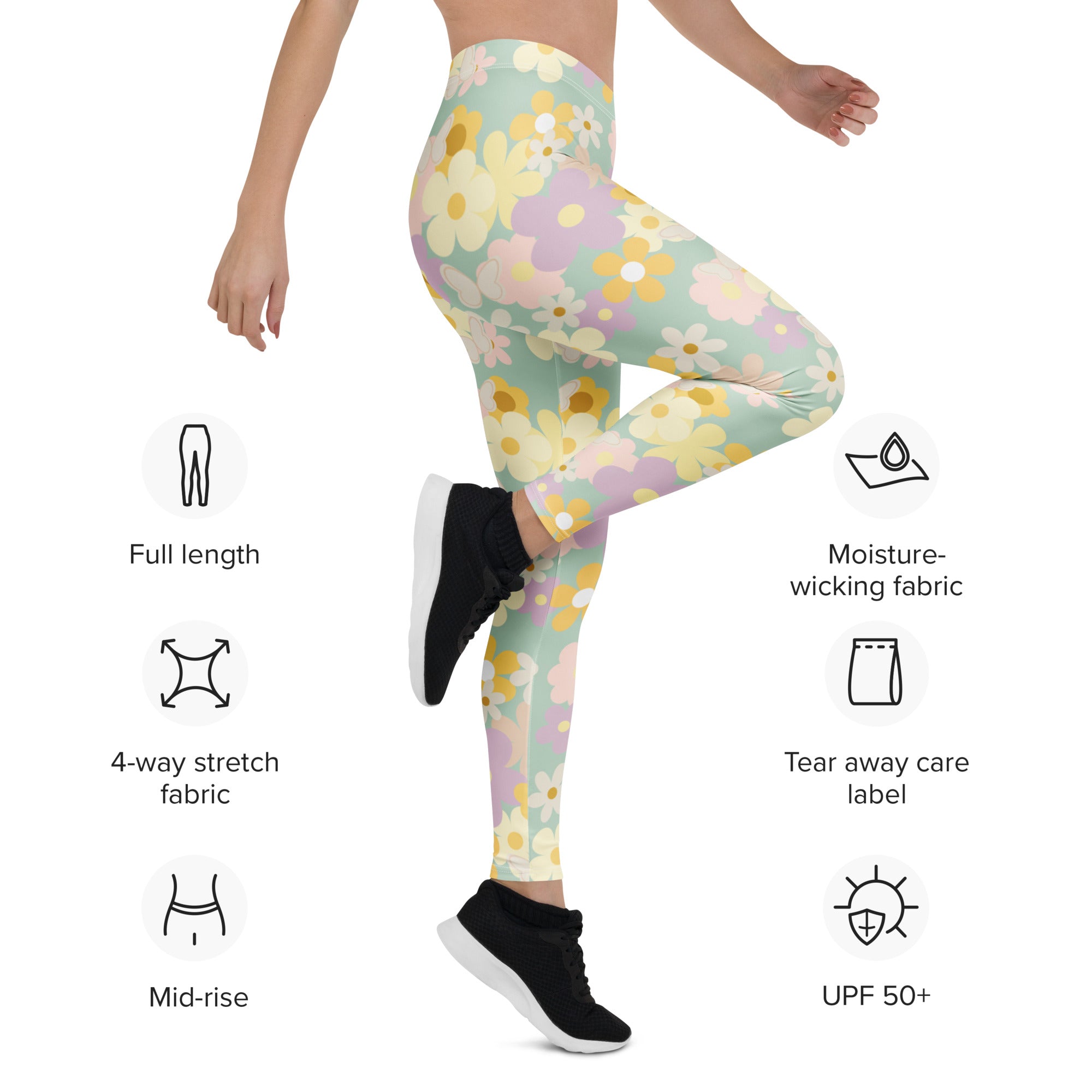 Pastel floral Leggings
