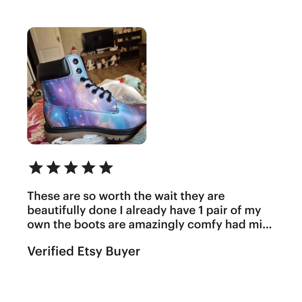 Starry galaxy Premium Lightweight Microfiber Leather Chukka Boots