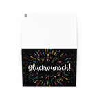 Glückwunsch Celebration Fireworks Greeting Card by La Vie Bien