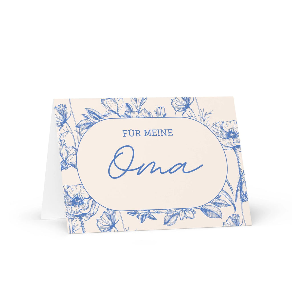 Für meine Oma German Grandmother birthday Greeting card, blank inside with envelope by La Vie Bien