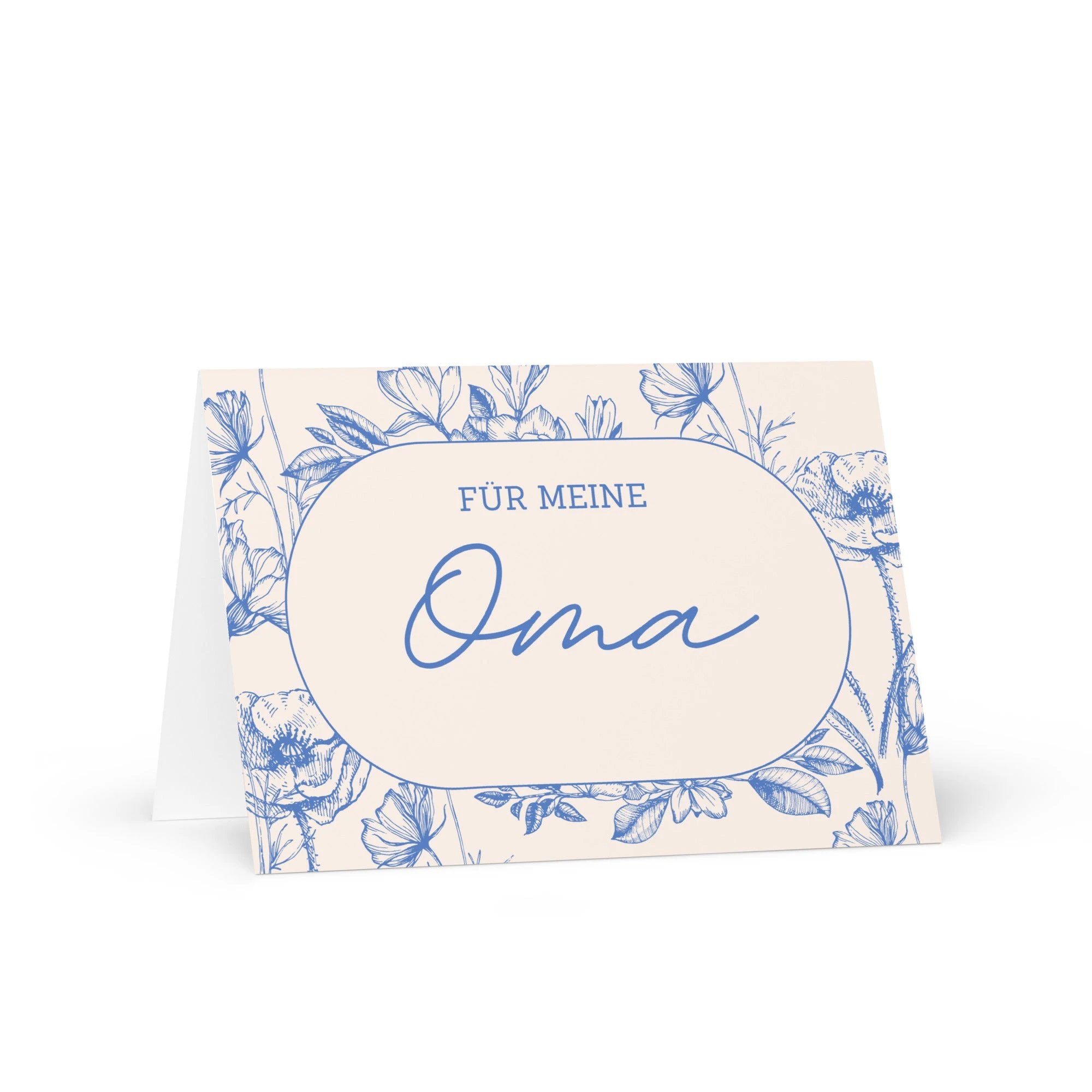 Für meine Oma German Grandmother birthday Greeting card, blank inside with envelope by La Vie Bien