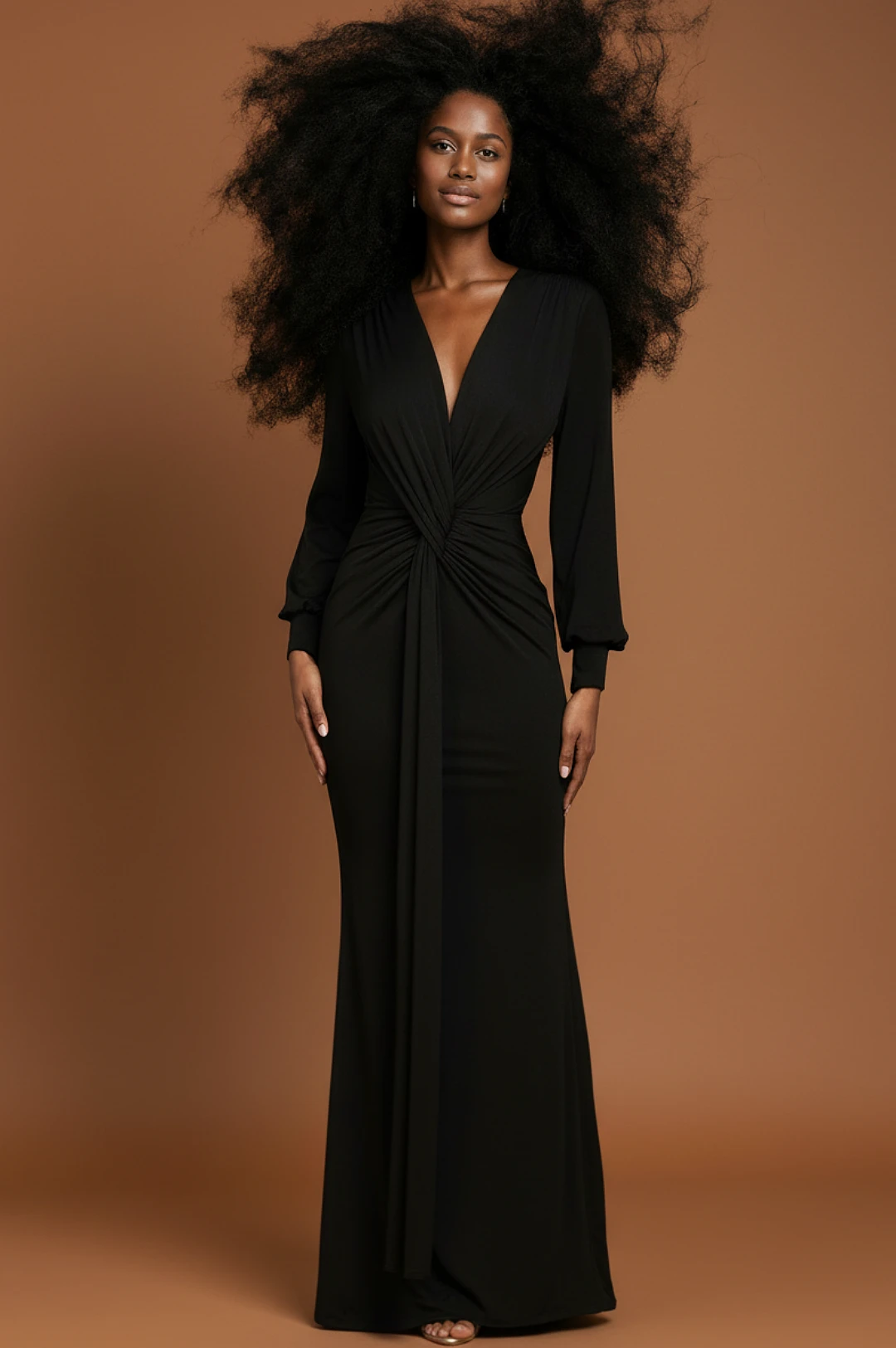 Beautiful Black Long Dress by Social Butterfly Collection