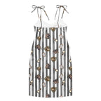 Spooky dark magic Halloween Tie-strap midi dress by La Vie Bien