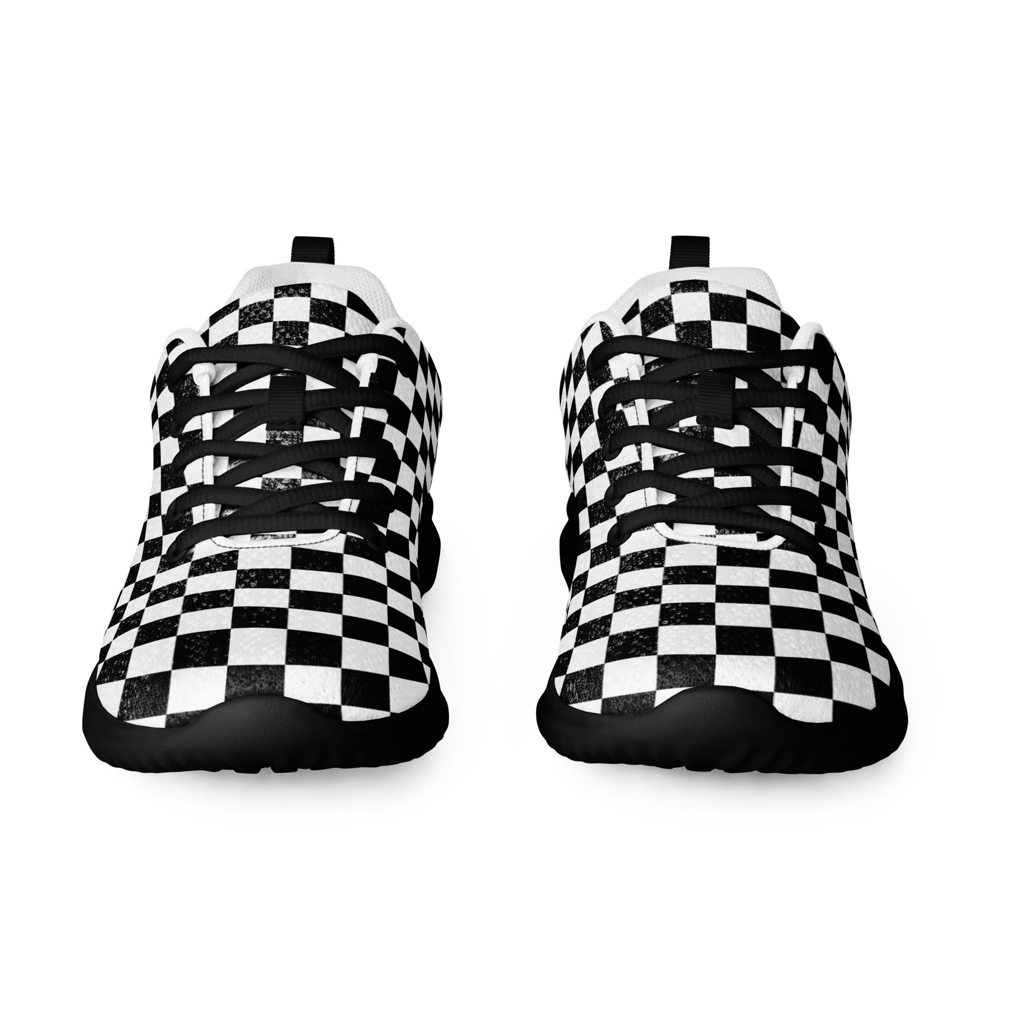 Women’s checkerboard athletic shoes