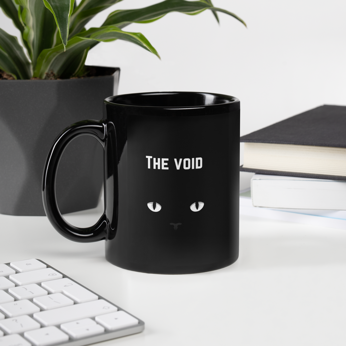 The Void Black Cat Glossy Mug