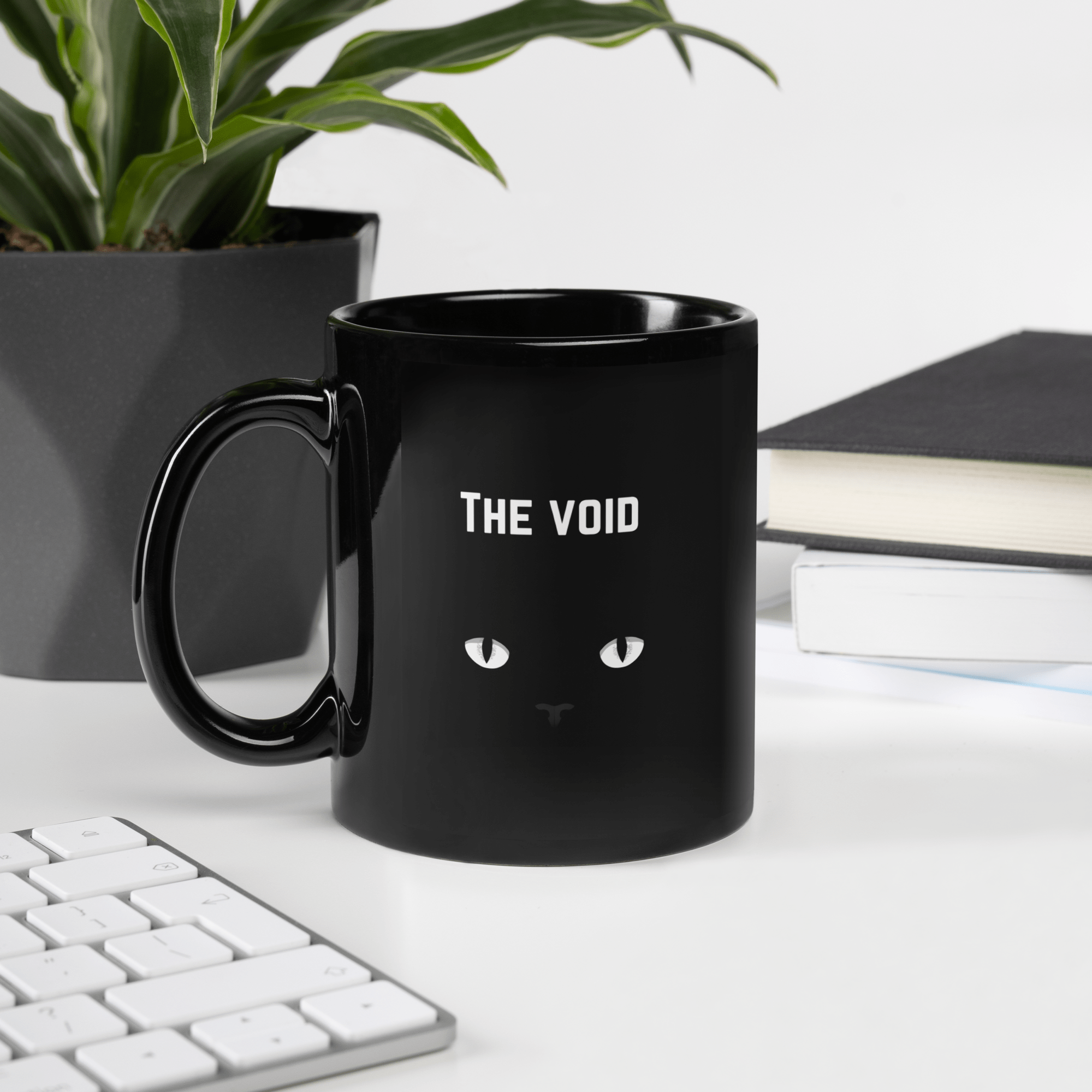 The Void Black Cat Glossy Mug