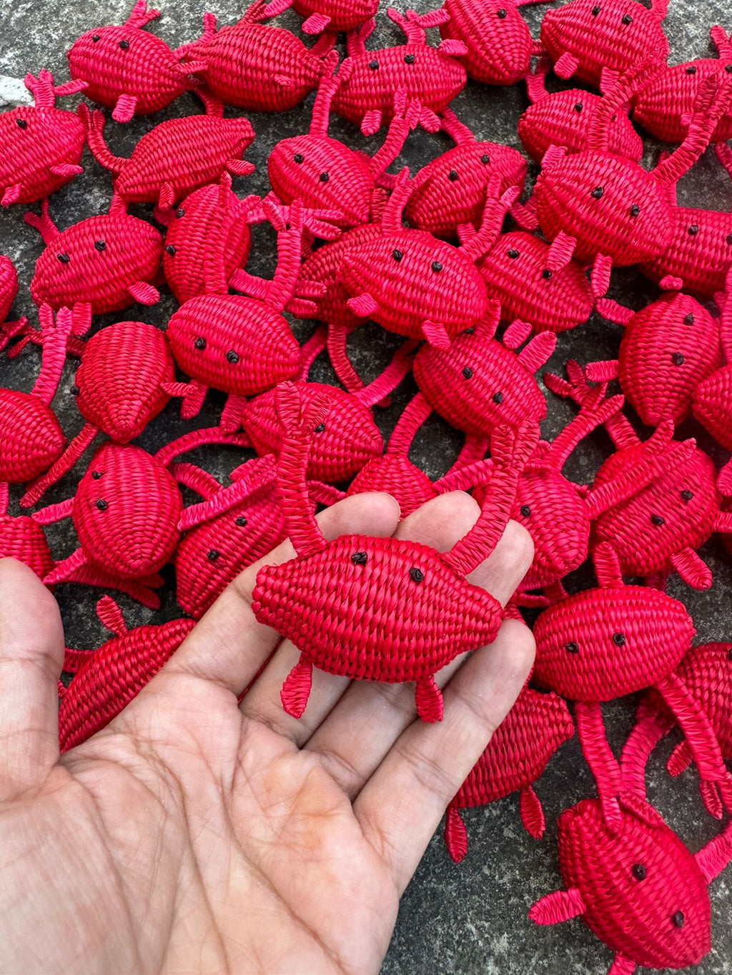 Crab Handwoven Iraca Napkin Ring