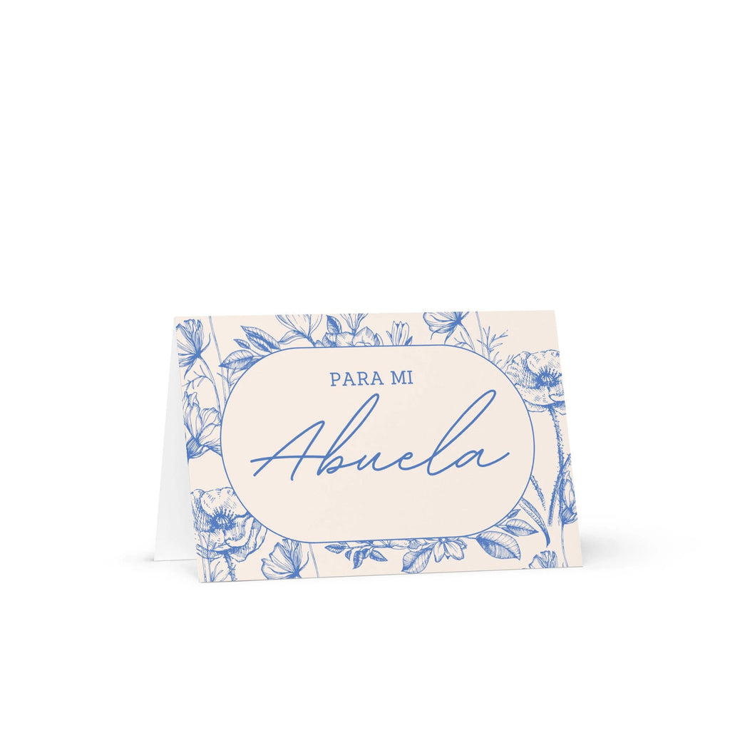Para mi abuela Spanish Grandma birthday Greeting card, elegant floral design with envelope included by La Vie Bien