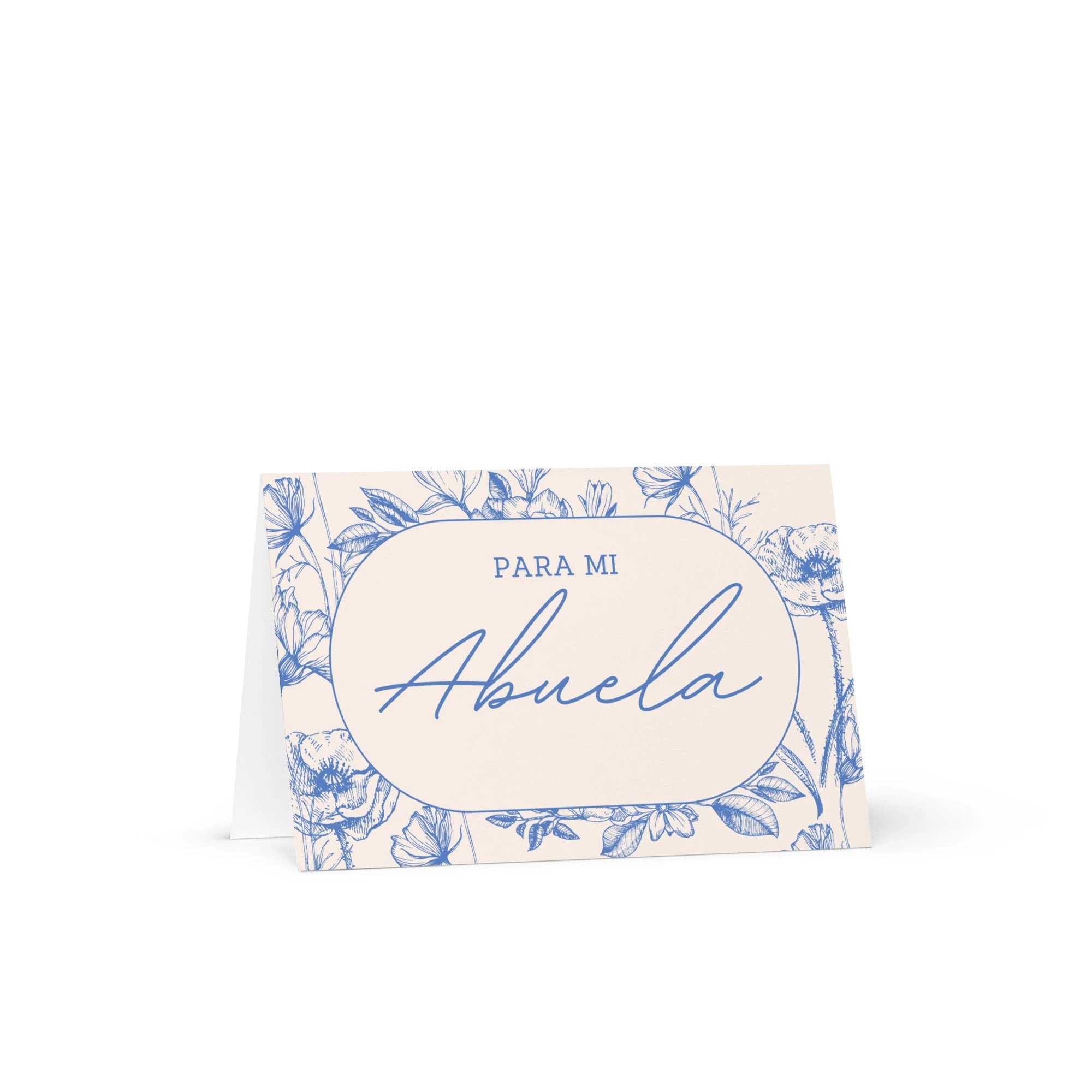Para mi abuela Spanish Grandma birthday Greeting card, elegant floral design with envelope included by La Vie Bien
