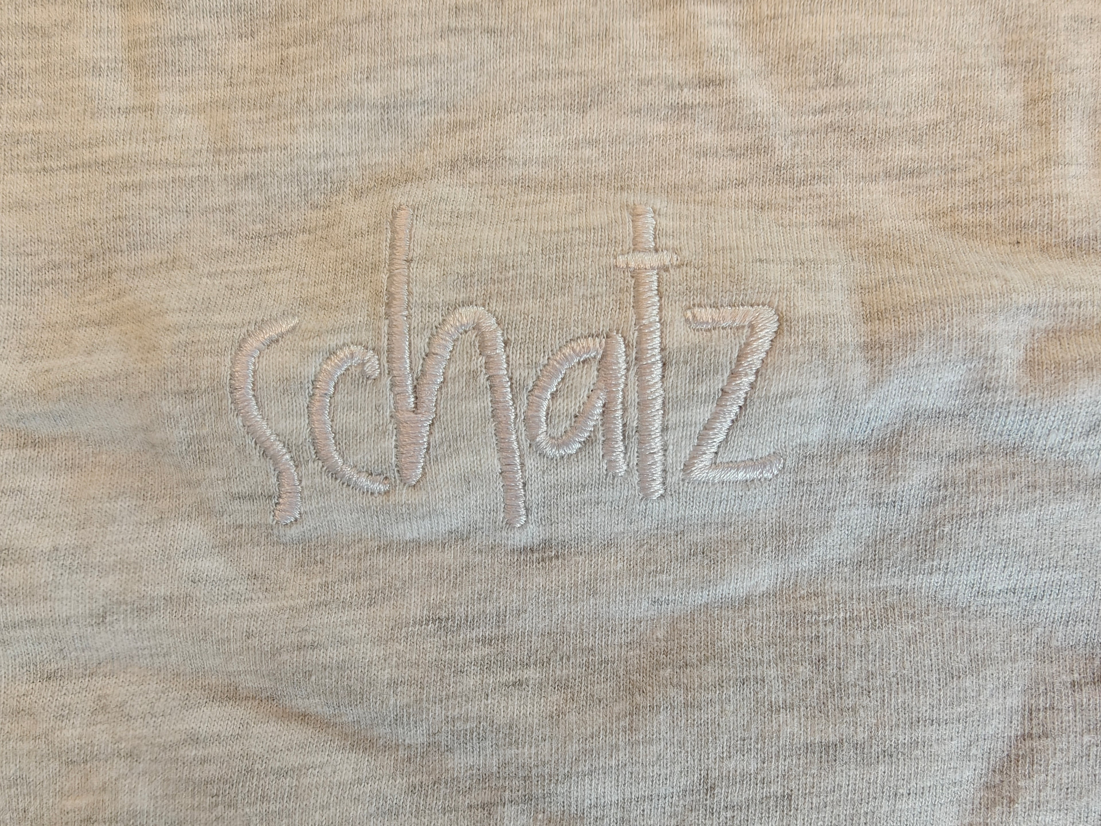 Schatz German "treasure" embroidered Baby jersey bodysuit, newborn gift for German speaking family