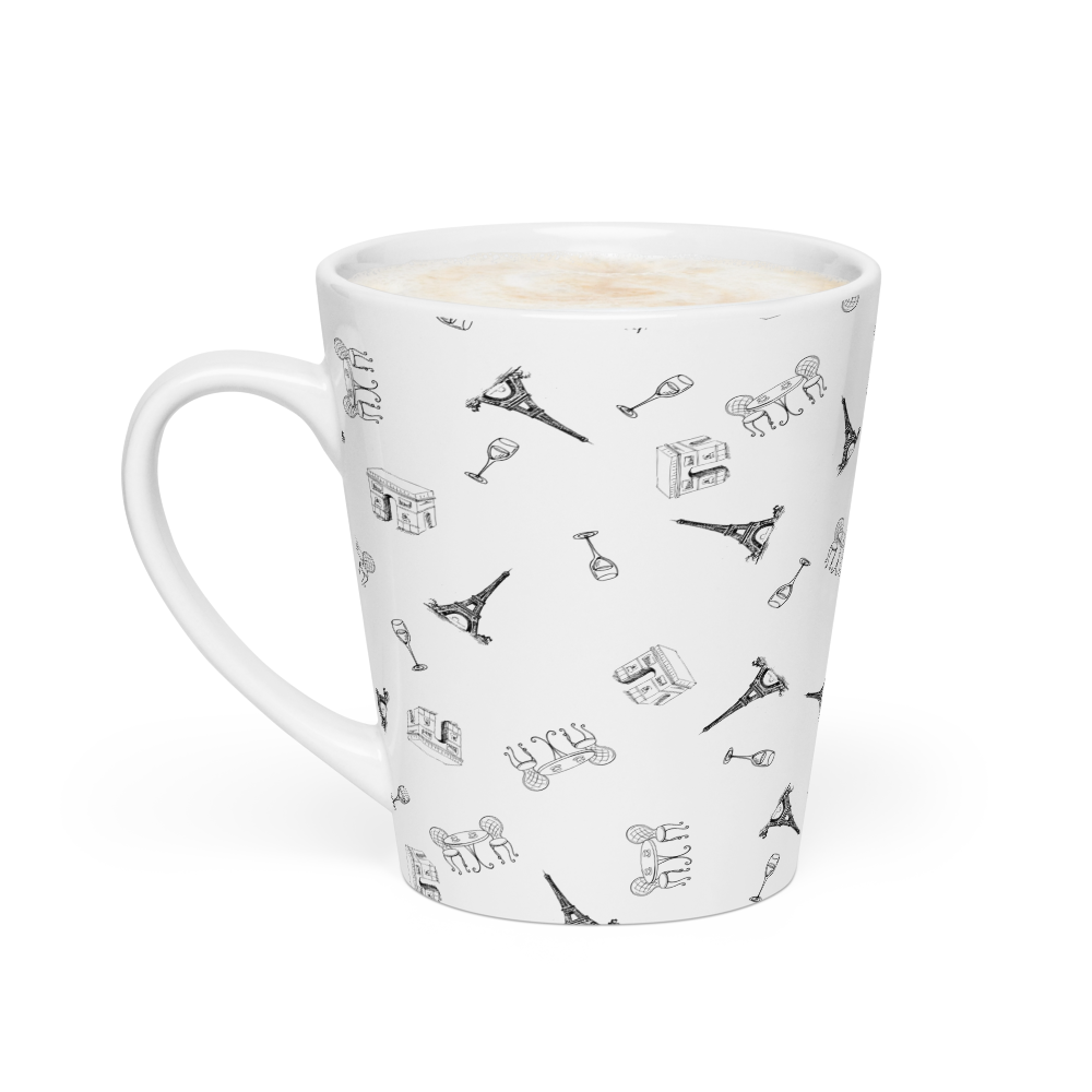 Parisian vibes Latte mug