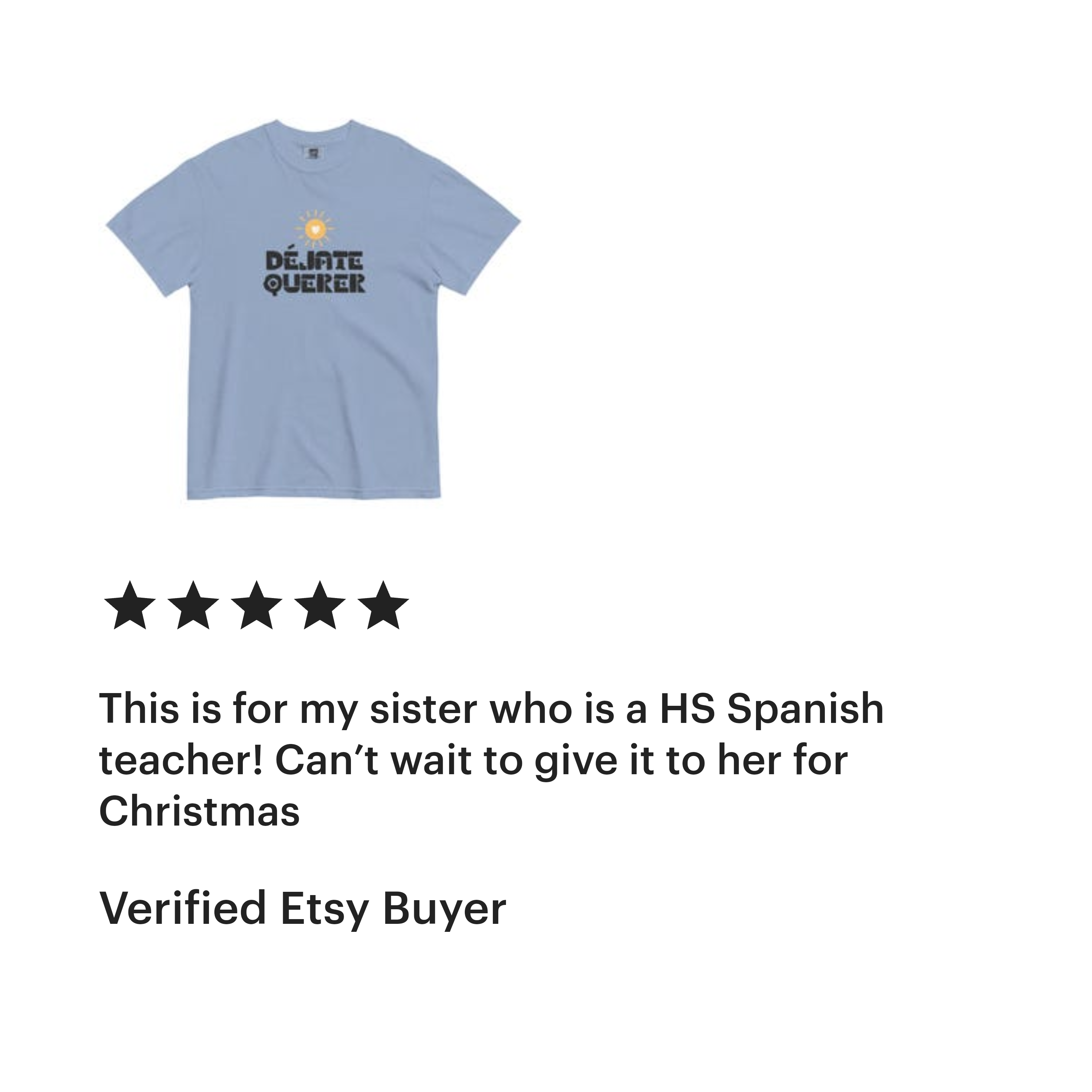 Déjate querer (let yourself be loved) Spanish mental health & wellness t-shirt