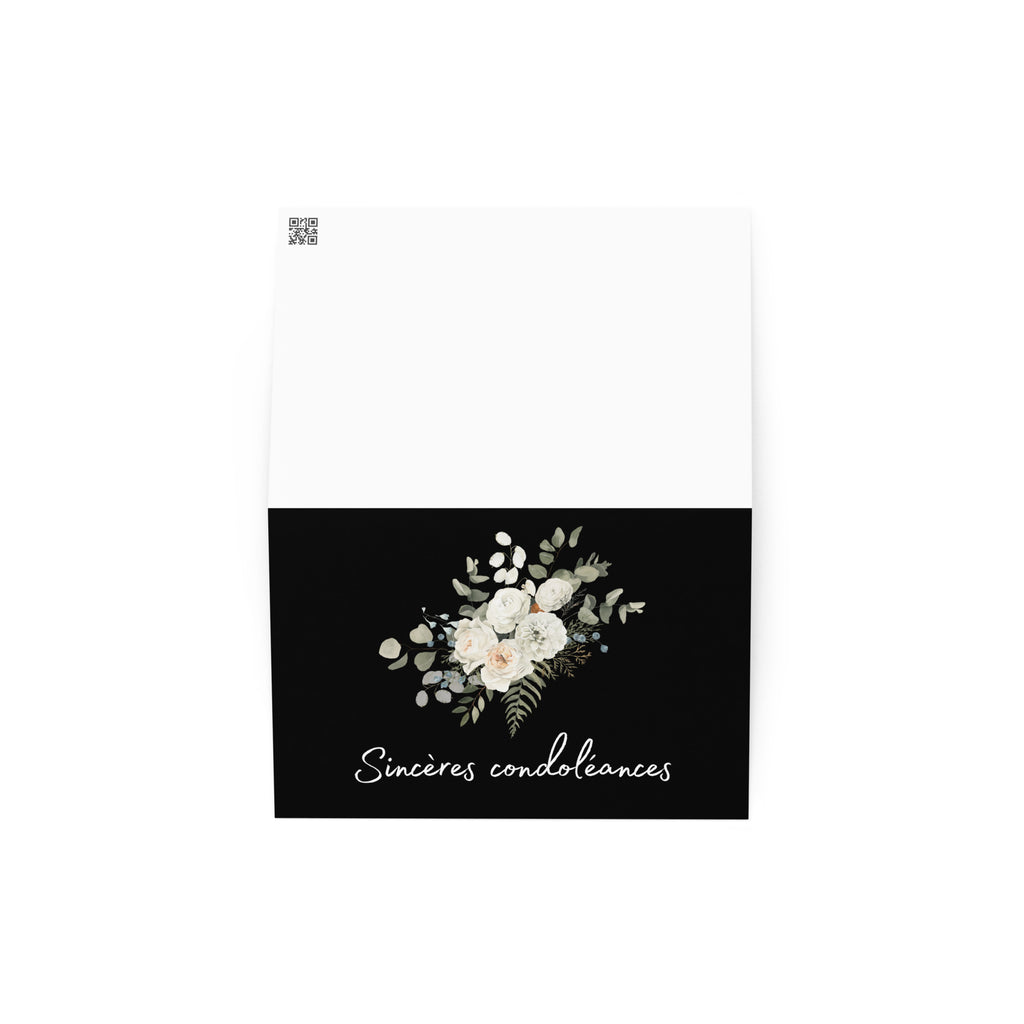 Sincères condoléances French sympathy Greeting card - La Vie Bien - Card for loss of family - Card for loss of friend