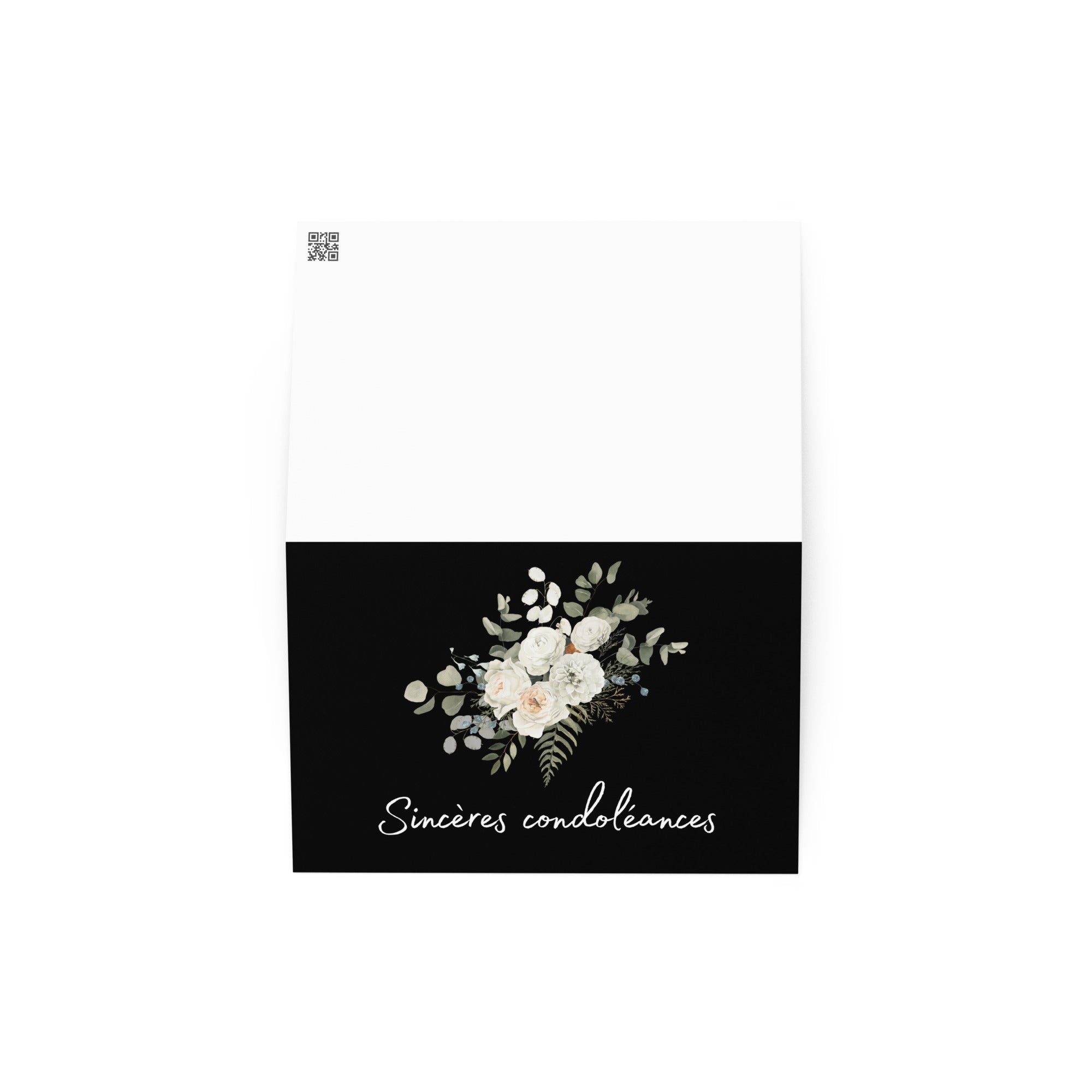 Sincères condoléances French sympathy Greeting card - La Vie Bien - Card for loss of family - Card for loss of friend