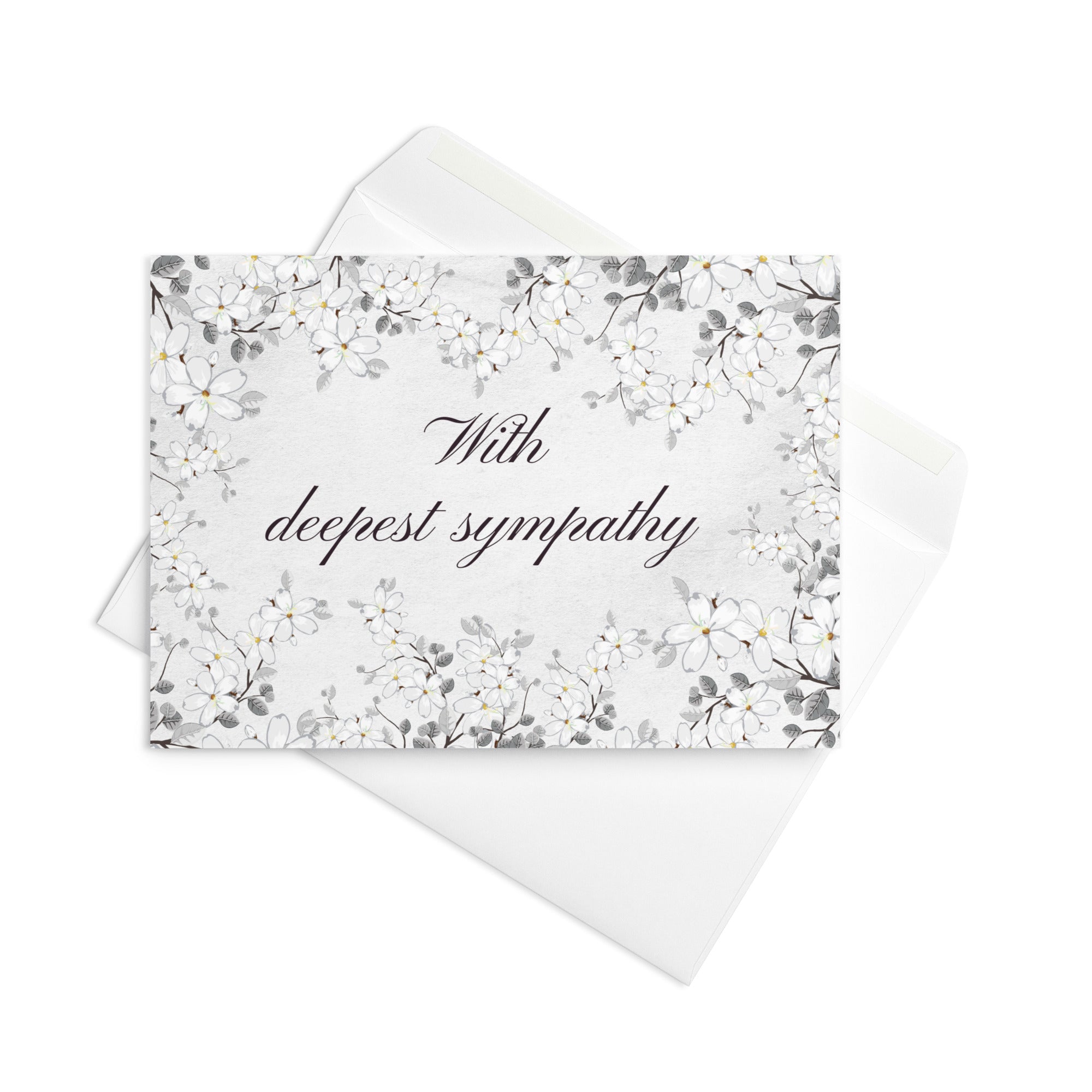 With deepest sympathy Greeting card