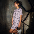 A rainy day for coffee and books T-shirt dress by La Vie Bien