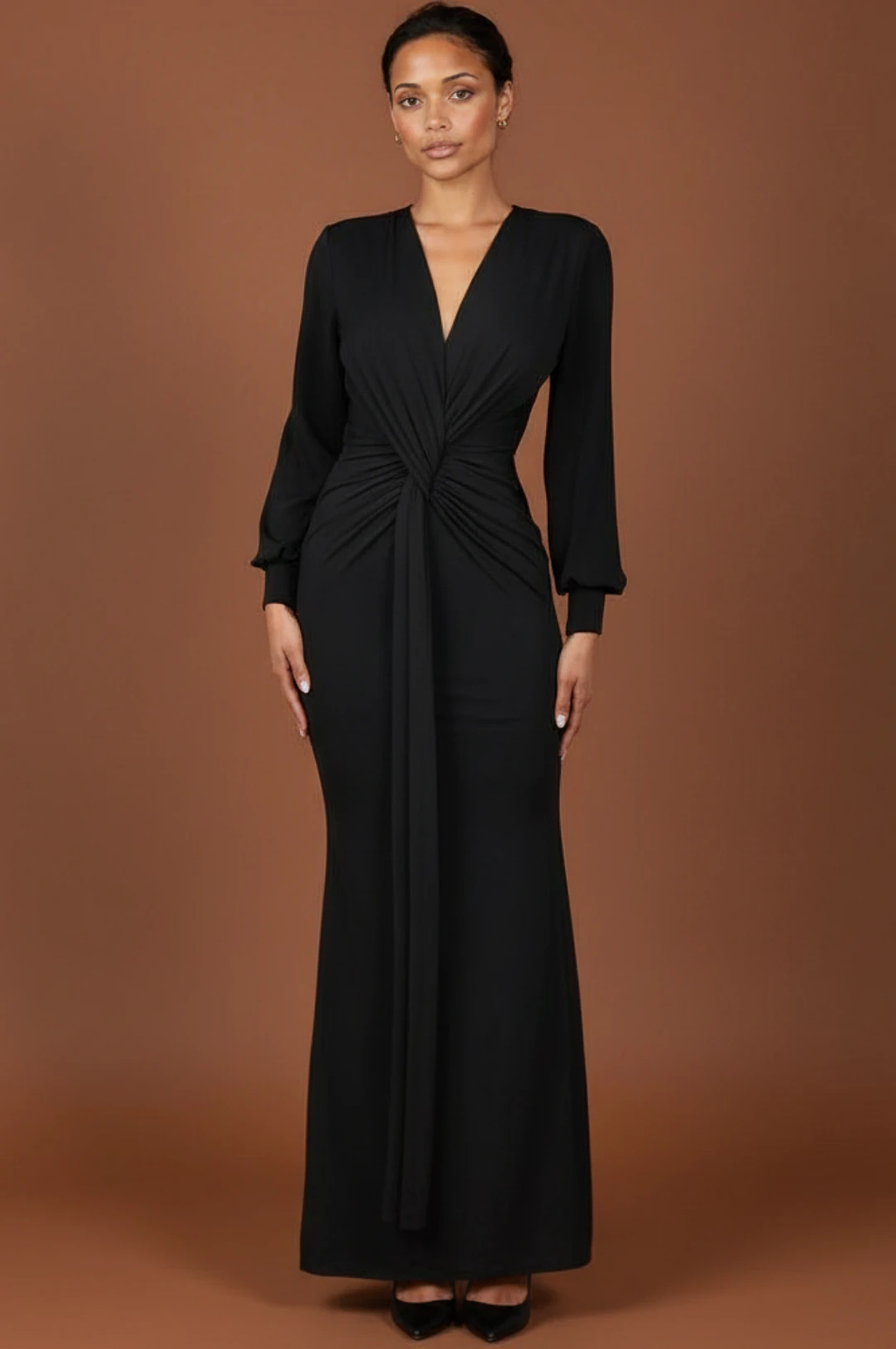 Beautiful Black Long Dress by Social Butterfly Collection