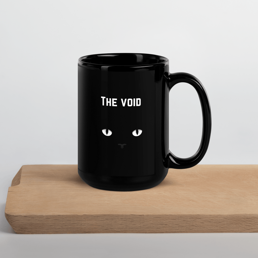 The Void Black Cat Glossy Mug