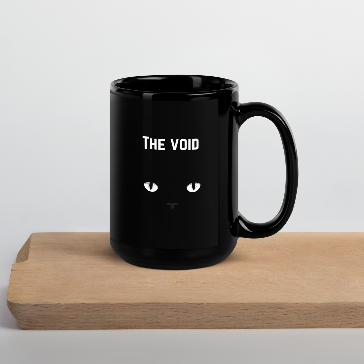 The Void Black Cat Glossy Mug