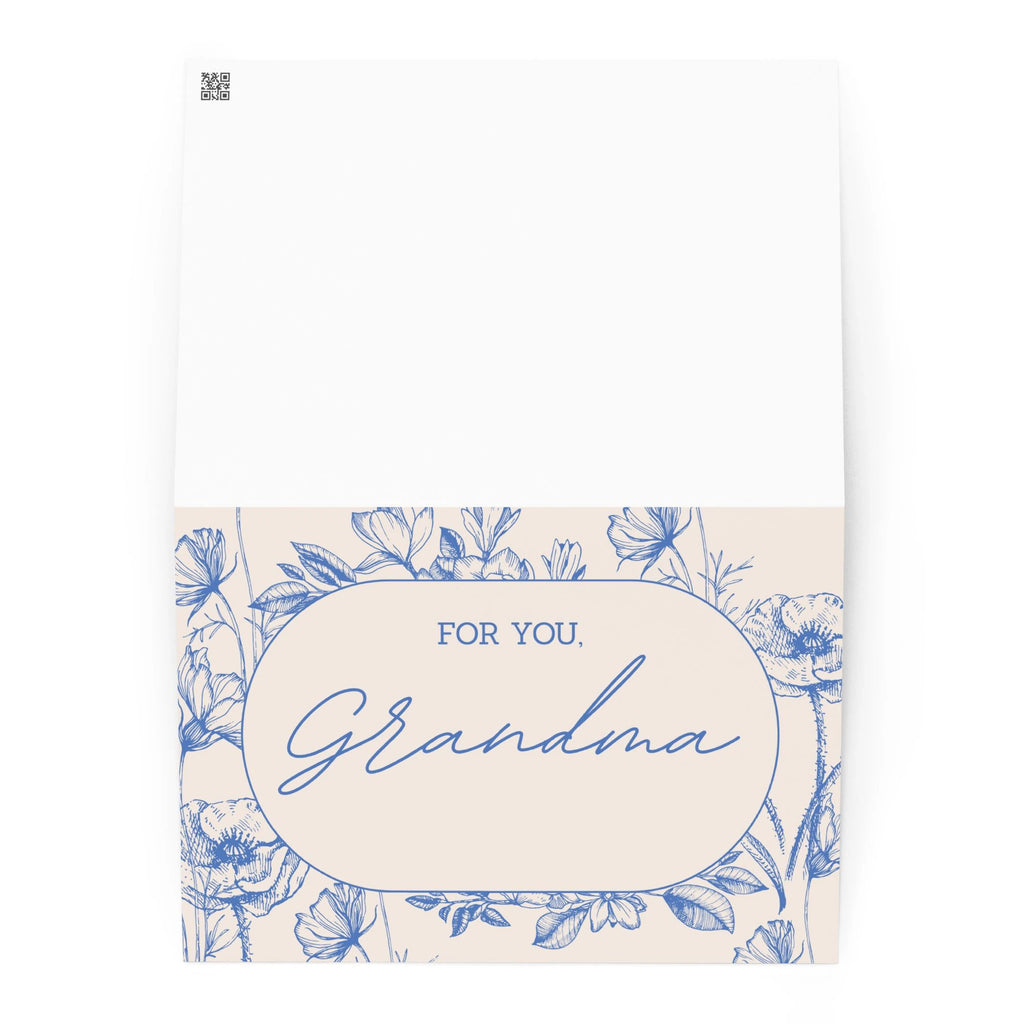 For you, Grandma floral elegant Greeting card with envelope for Grandmother Birthdays by La Vie Bien