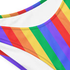Rainbow Recycled bandeau bikini by La Vie Bien
