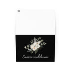 Sincères condoléances French sympathy Greeting card by La Vie Bien