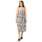 Spooky dark magic Halloween Tie-strap midi dress by La Vie Bien