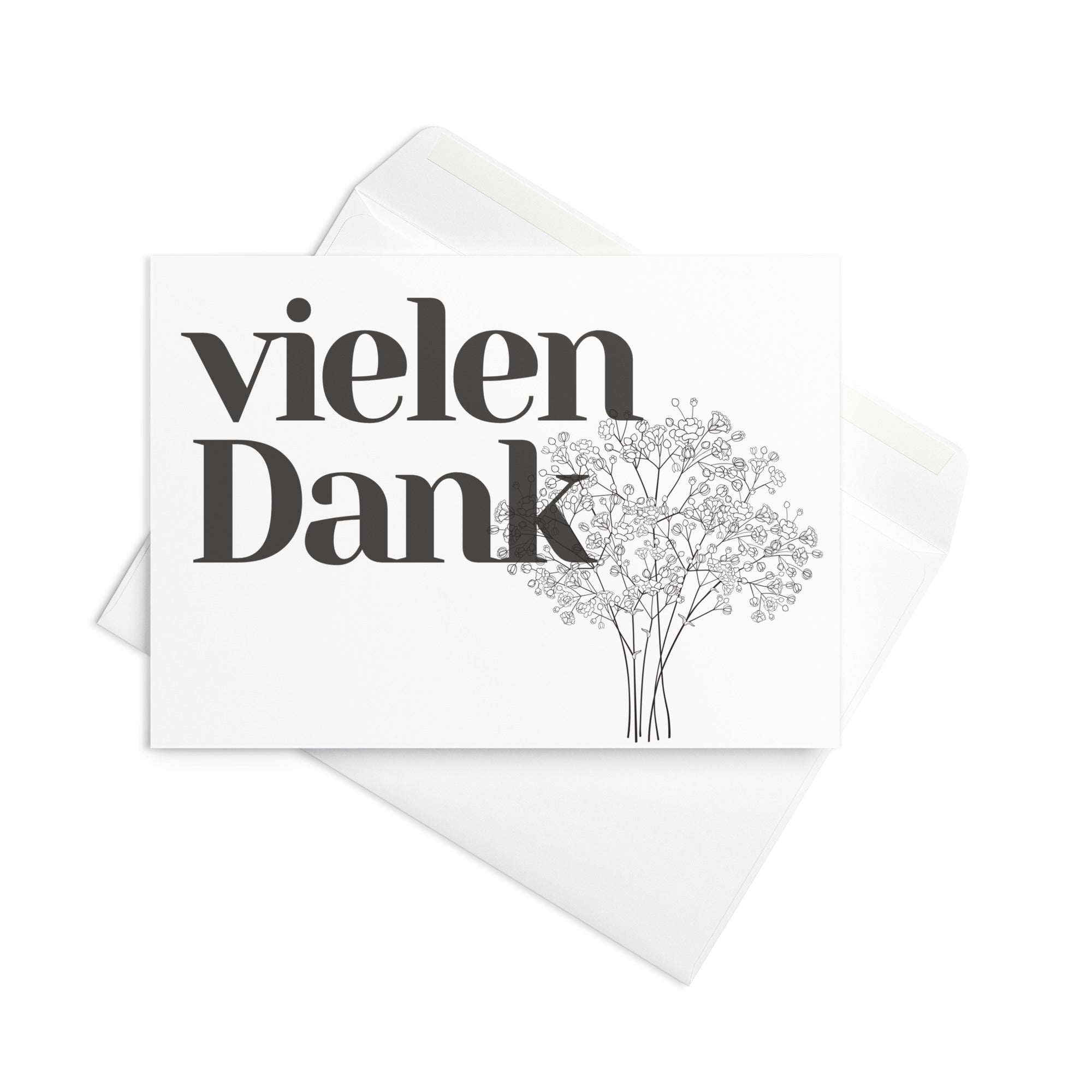 Vielen Dank German thank you Greeting card