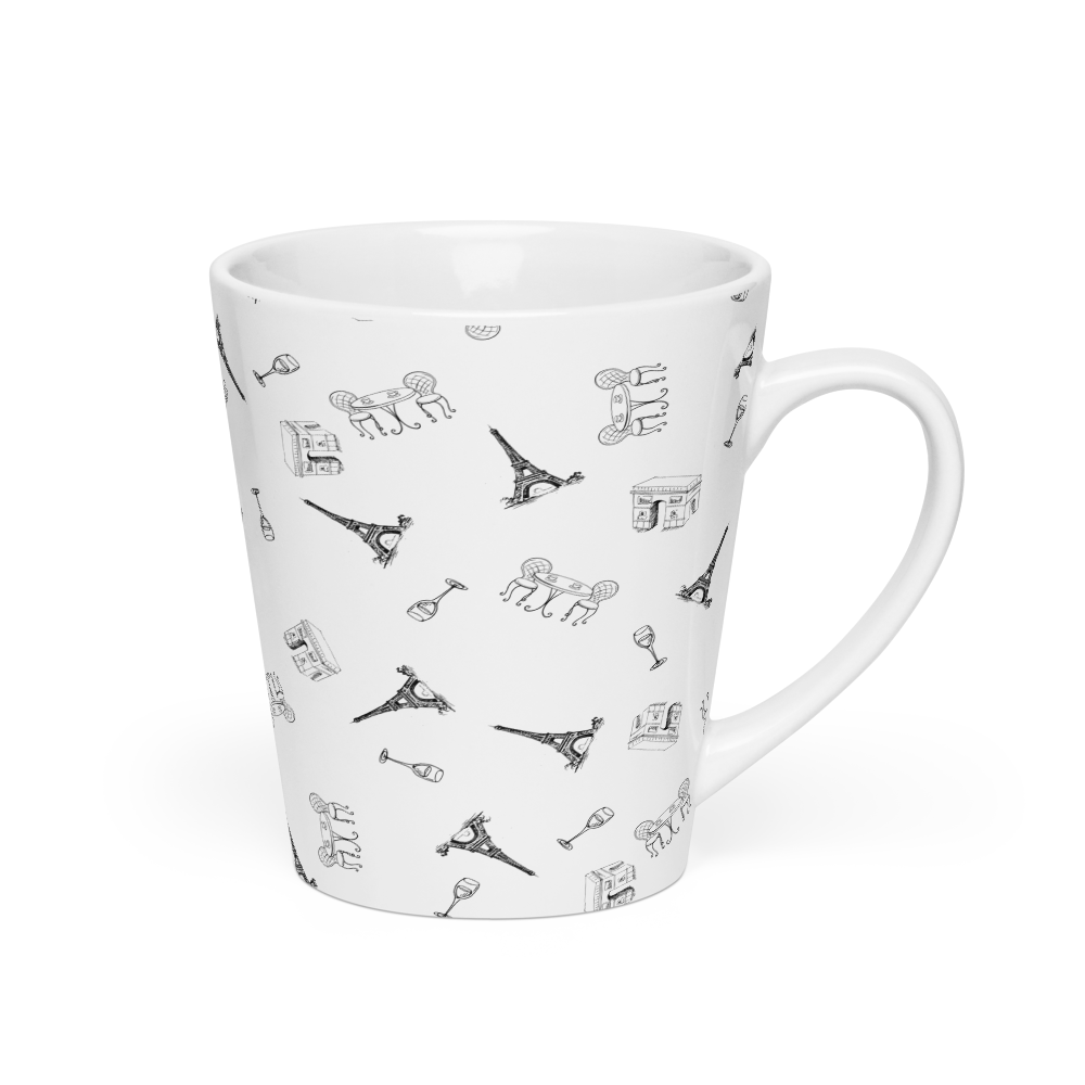 Parisian vibes Latte mug