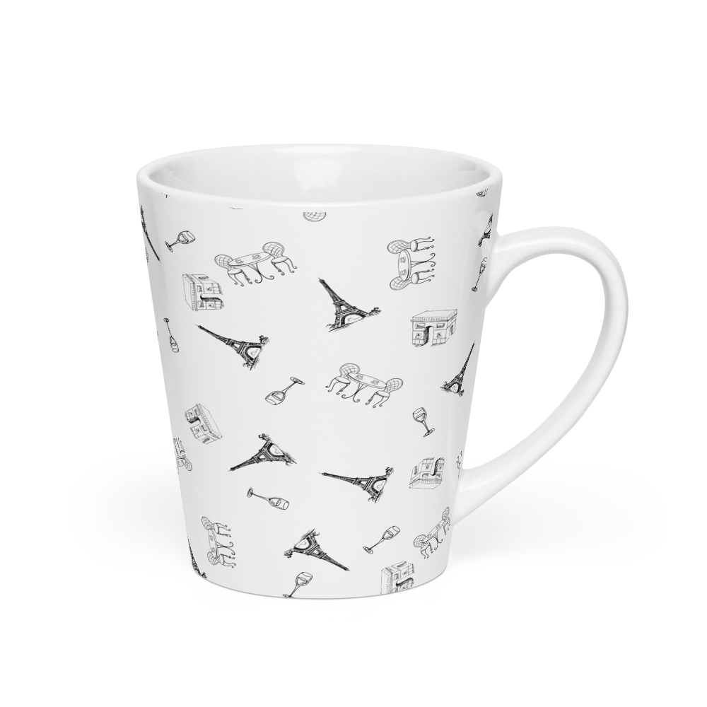 Parisian vibes Latte mug