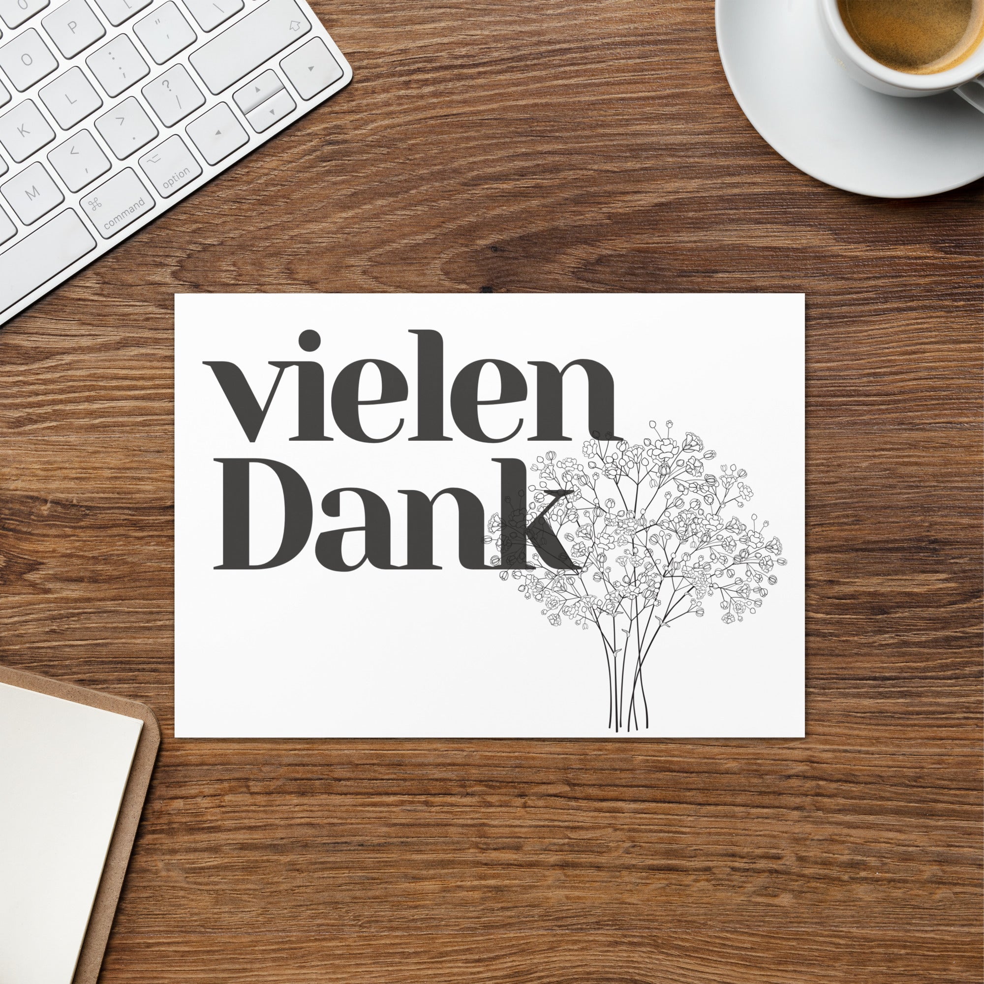Vielen Dank German thank you Greeting card