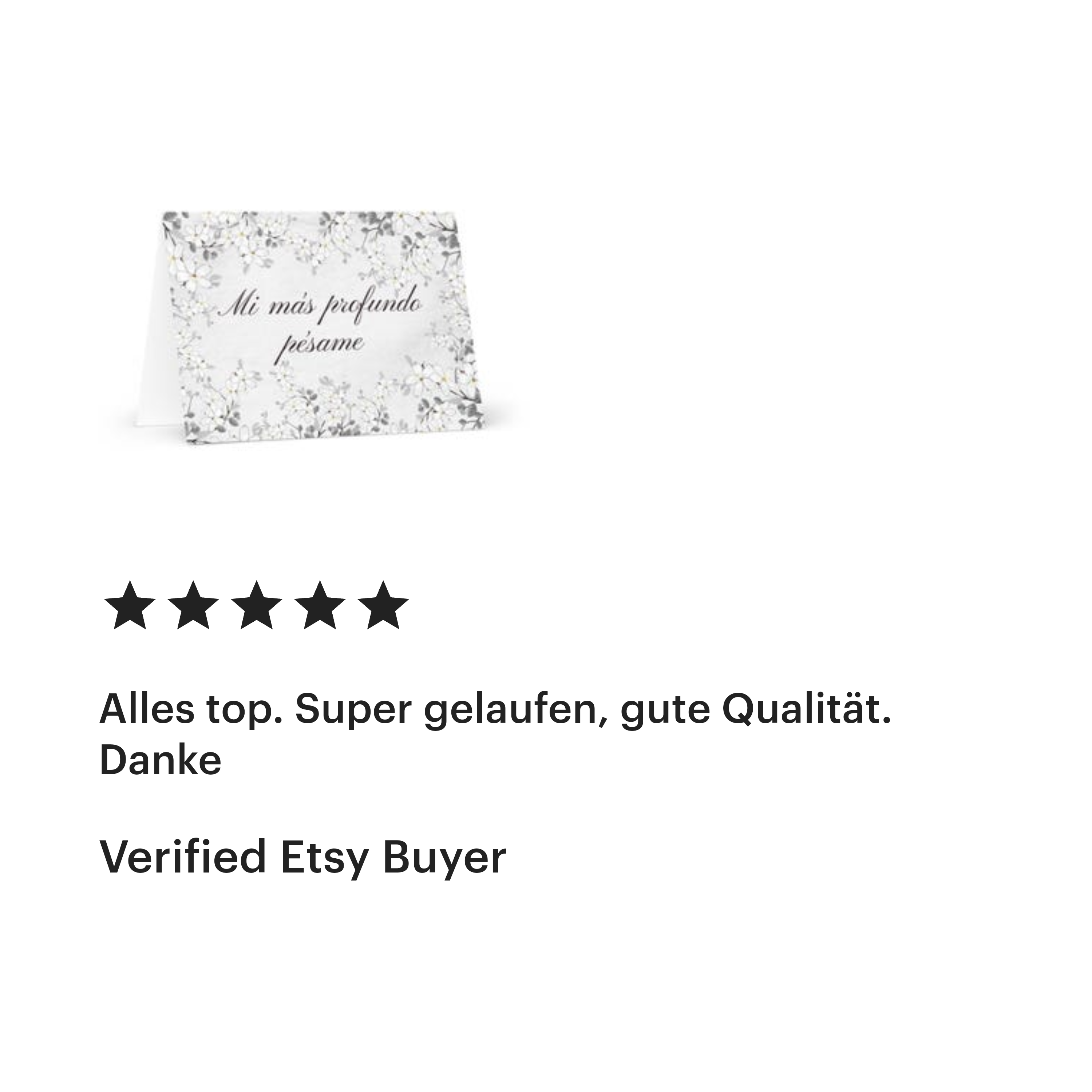 Mi más profundo pésame Spanish elegant floral black and white sympathy card, blank inside with envelope