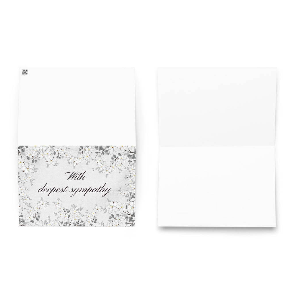 With deepest sympathy Greeting card
