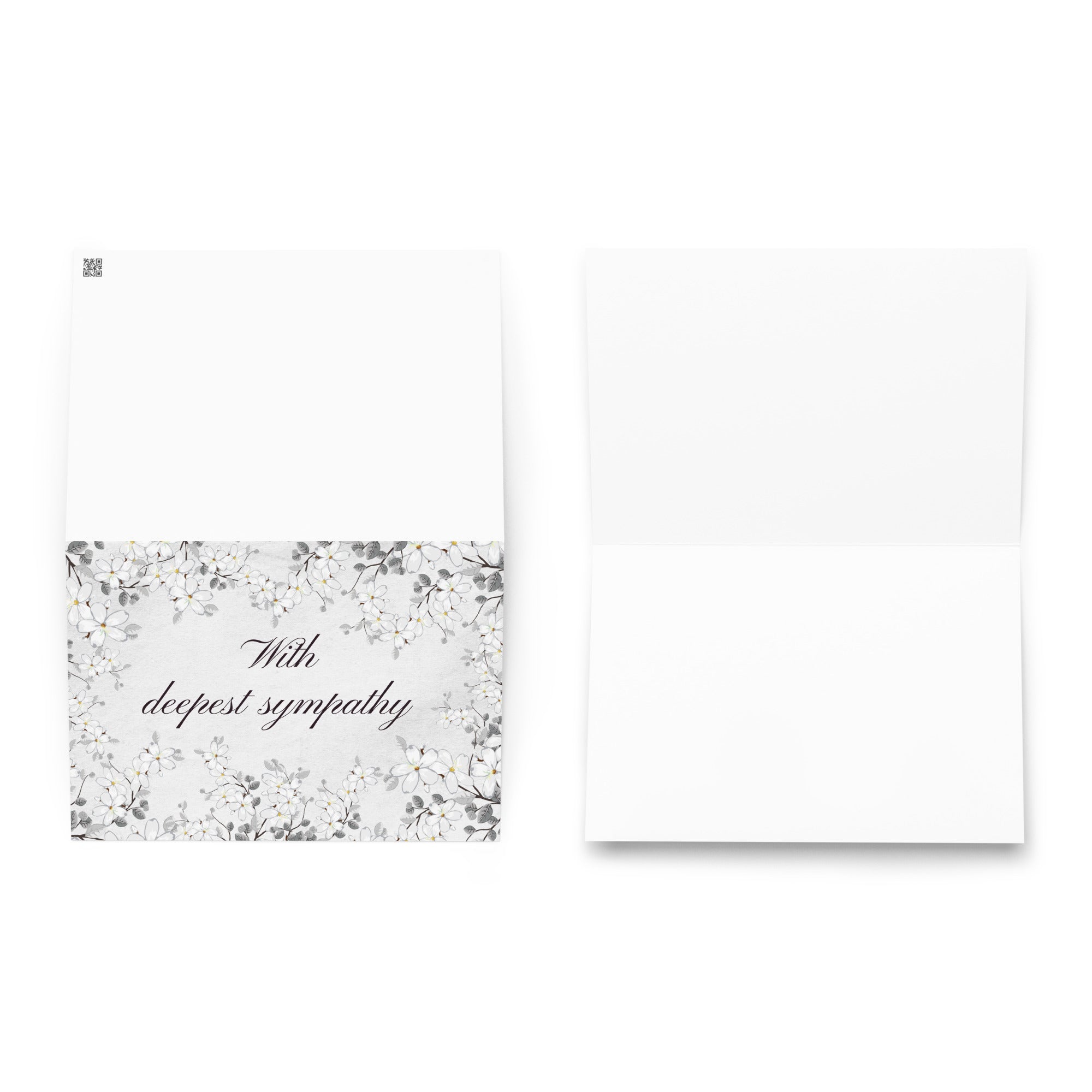 With deepest sympathy Greeting card