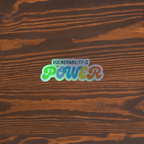 Vulnerability is power holographic sticker by La Vie Bien
