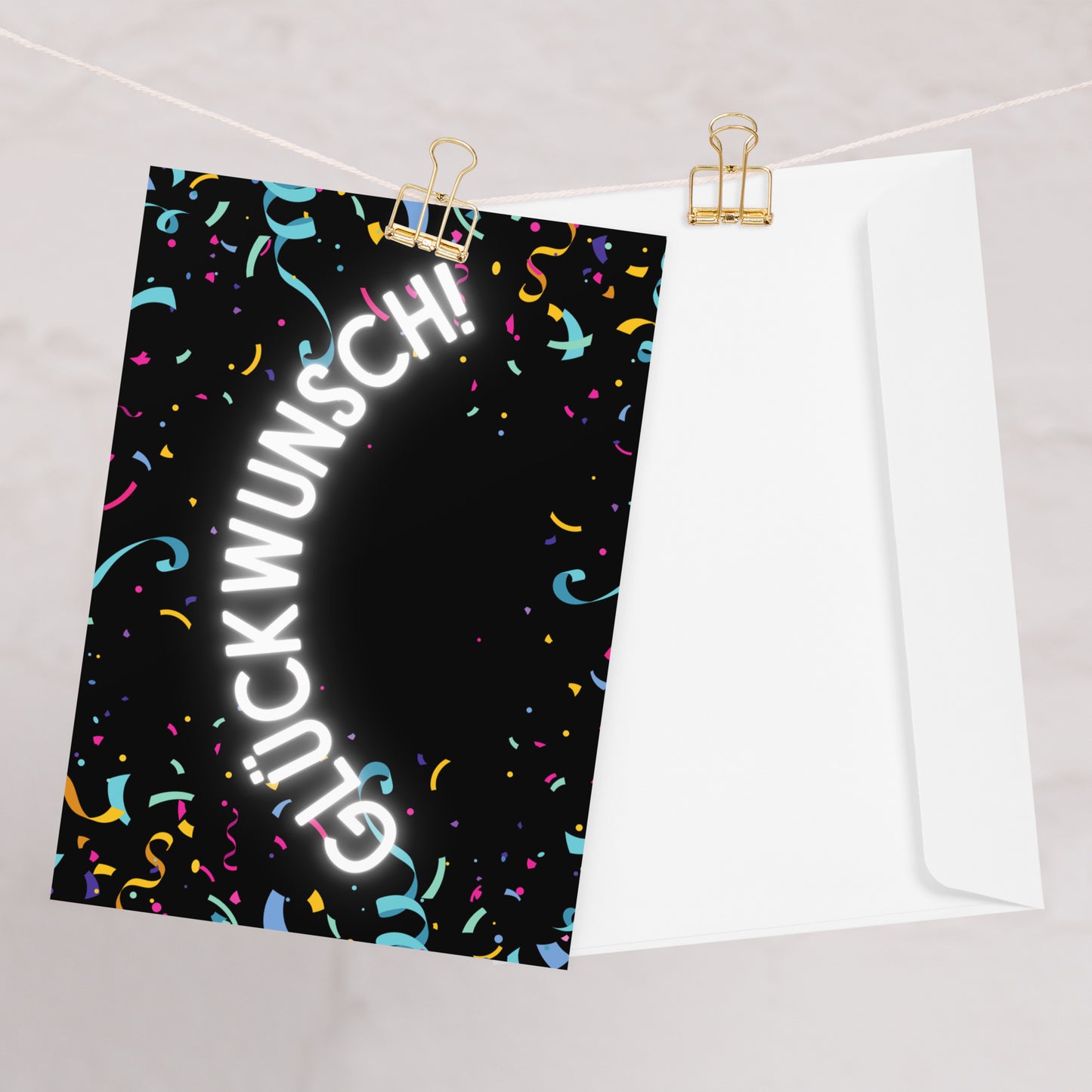 Glückwunsch konfetti Greeting card
