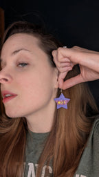 OUI polymer clay earrings, for pierced ears by My Store