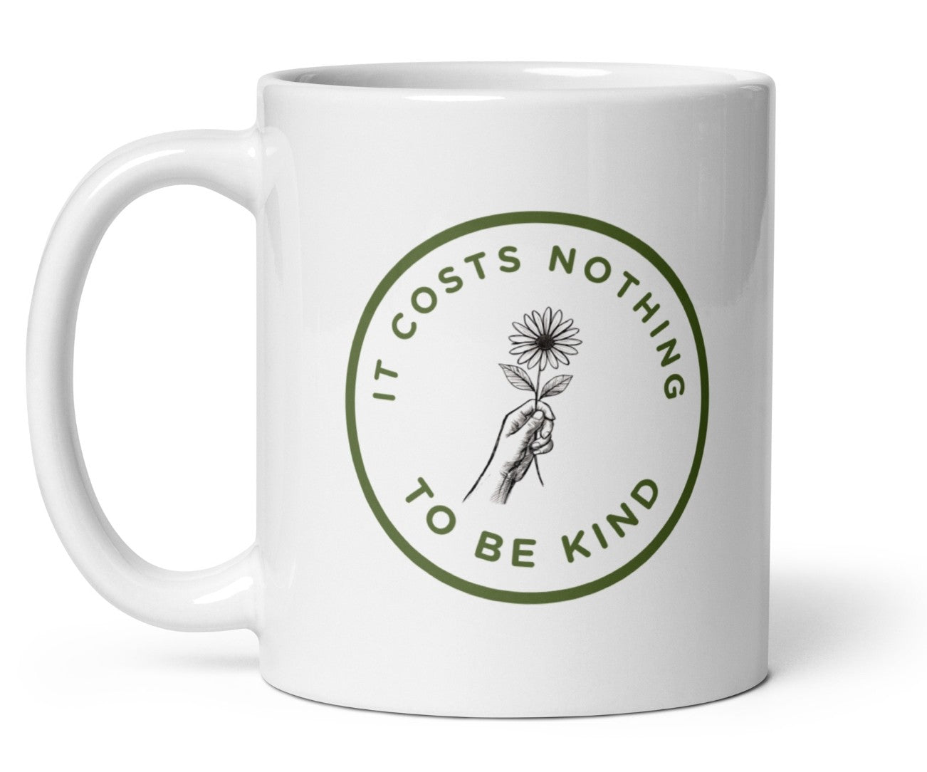 It costs nothing to be kind glossy mug