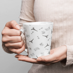 Parisian vibes Latte mug by La Vie Bien