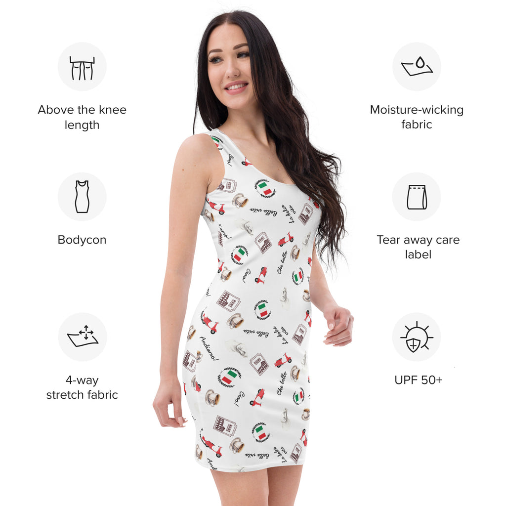 Italian chic Bodycon dress - La Vie Bien - Apparel for Italian speaker - Bodycon dress - Bodycon dresses