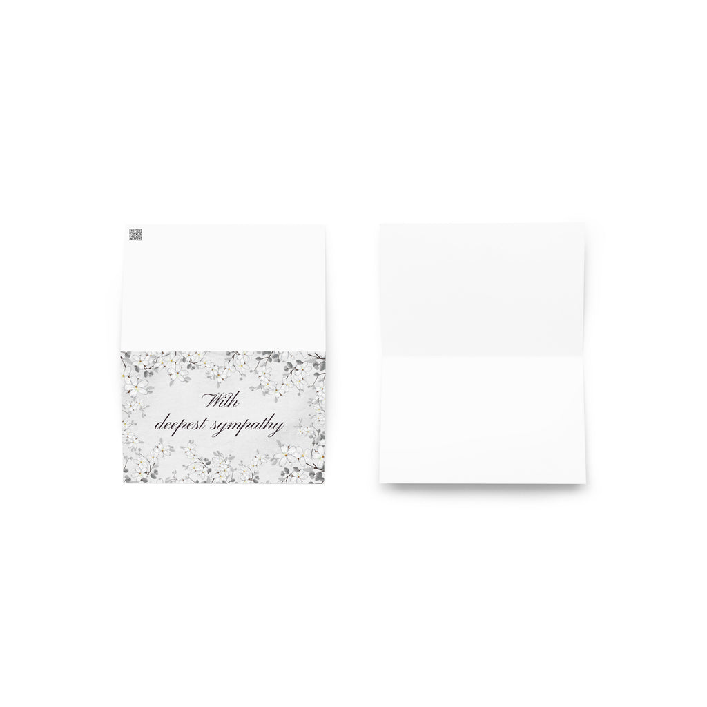 With deepest sympathy Greeting card