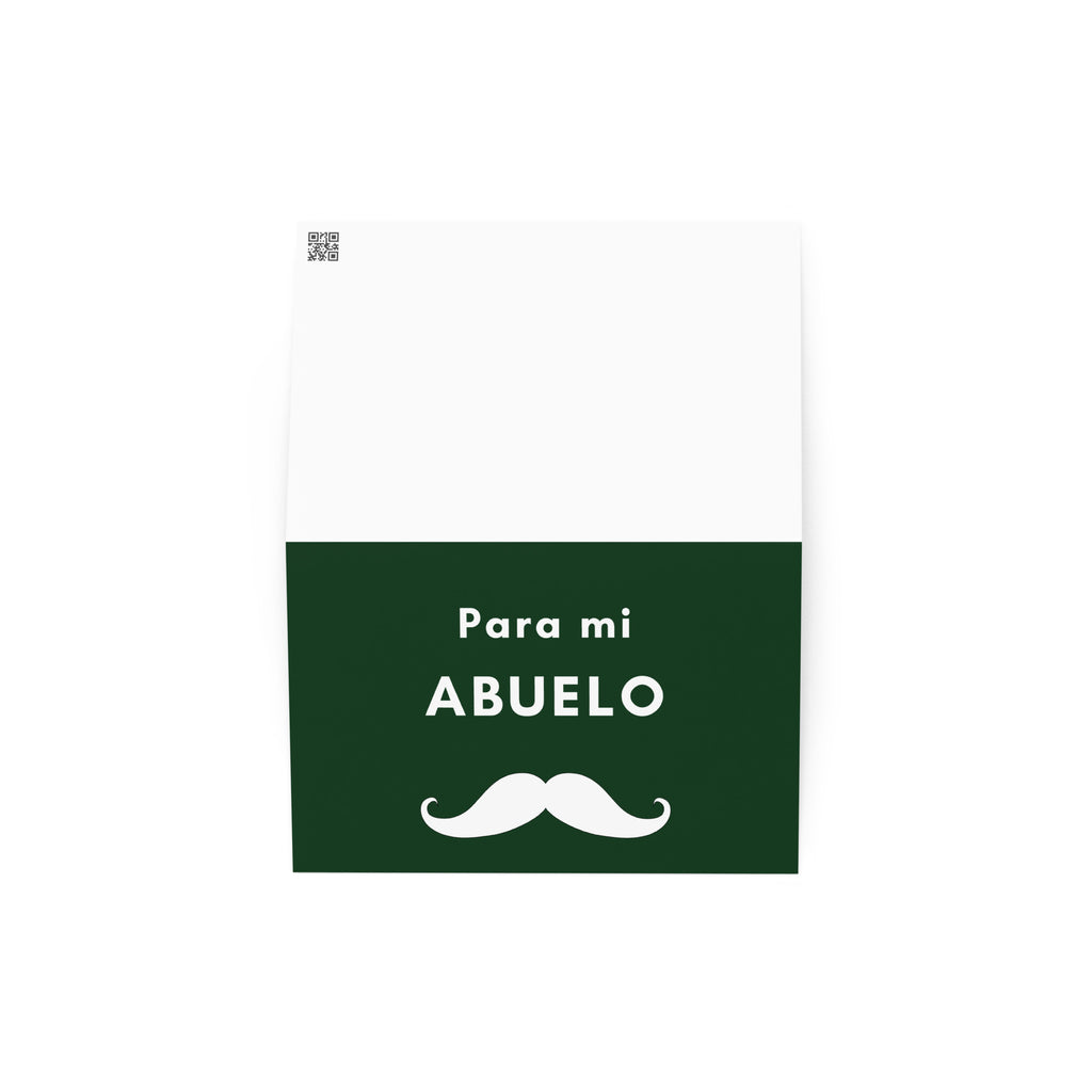 Para mi abuelo moustache Greeting card