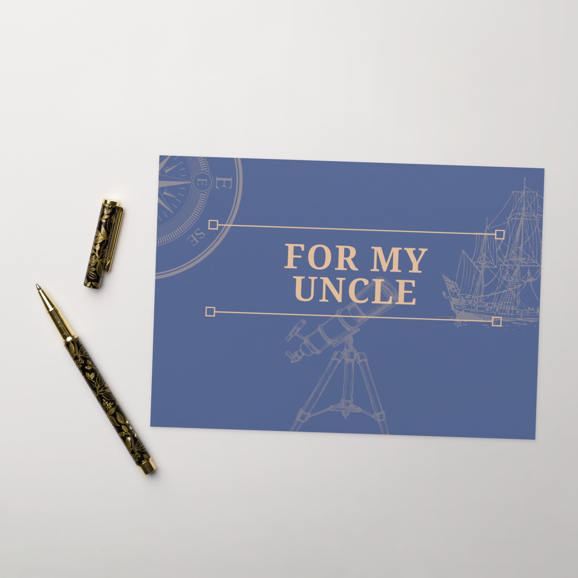 For my uncle Greeting card