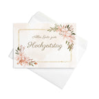 Alles gute zum hochzeitstag Greeting card by La Vie Bien