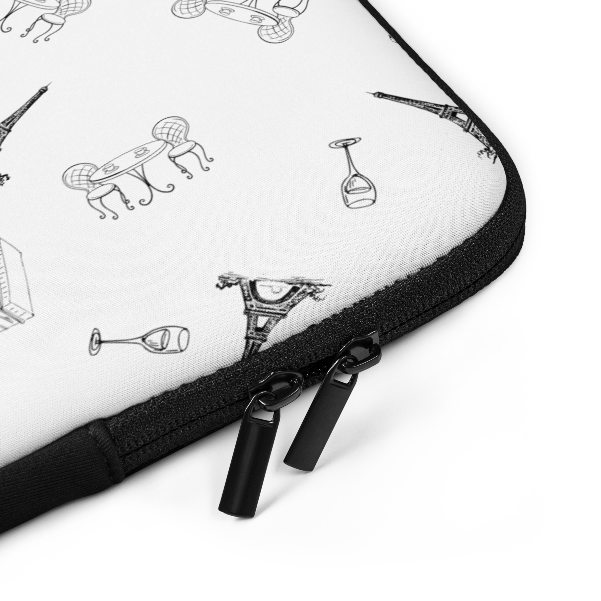 Paris chic Laptop Sleeve (13" or 15")