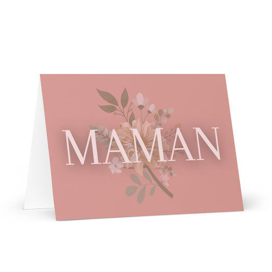 Maman Greeting card