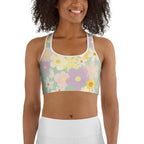 Pastel floral Sports bra by La Vie Bien