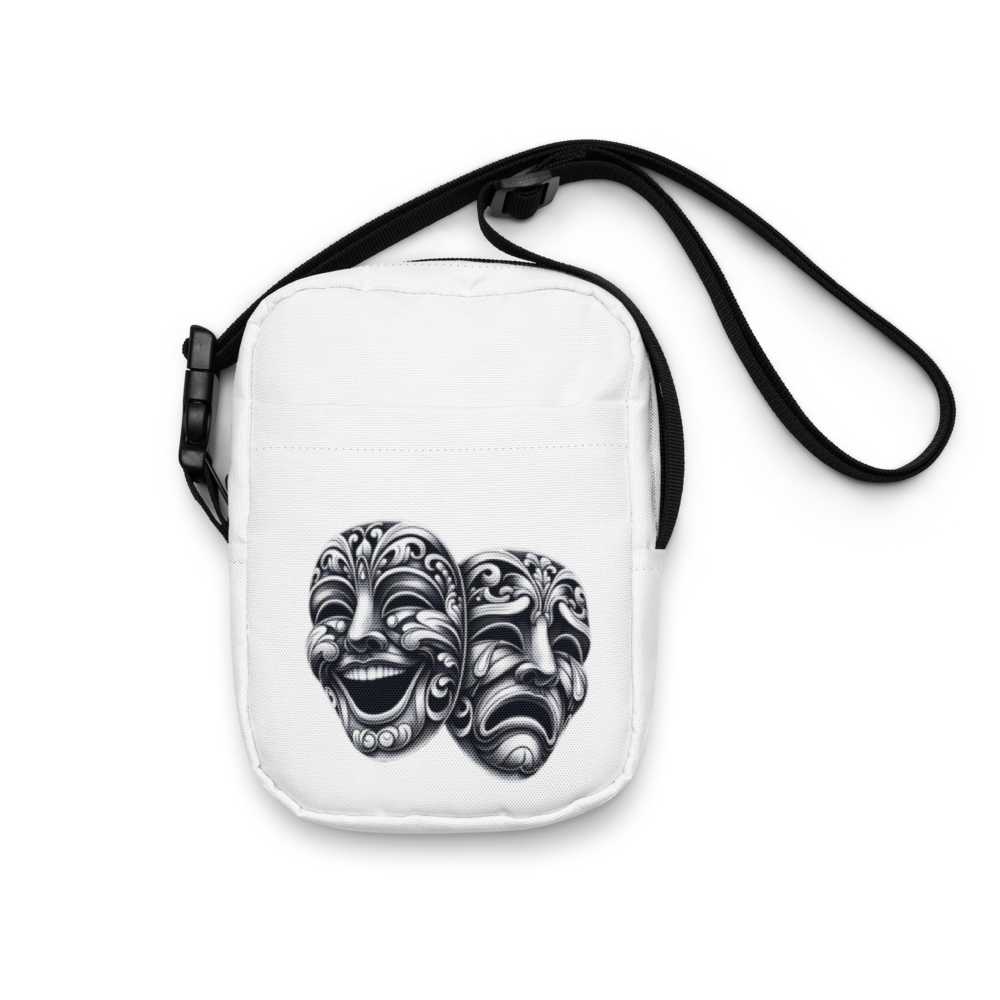 Drama masks crossbody bag