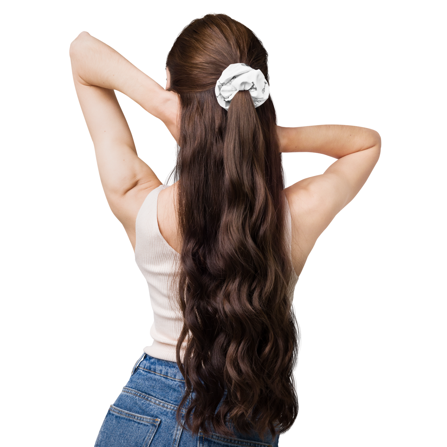 Parisian life Recycled Scrunchie